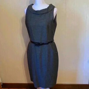 David Meister Gray Sleeveless Dress in Size 6.